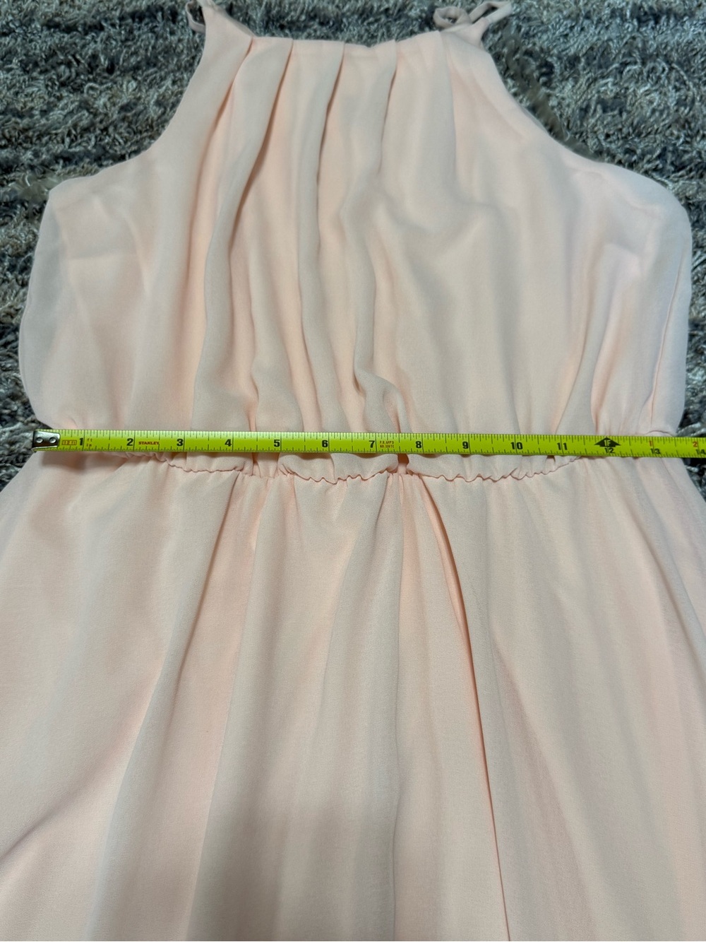 miami Soft Pink Chiffon Mini Dress - Picture 6 of 9